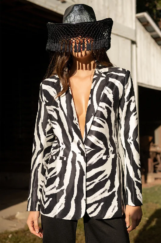 Exclusive Customization OVERSIZED ZEBRA BLAZER