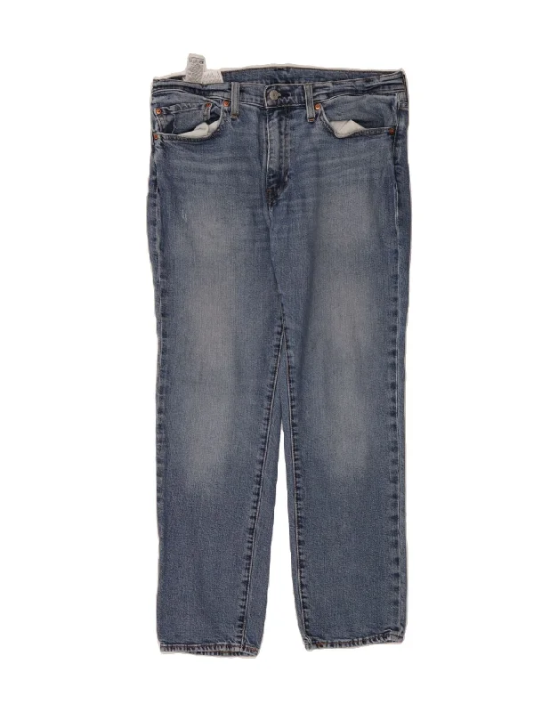 Carefree Style LEVI'S Mens 511 Slim Jeans W34 L30 Blue Cotton