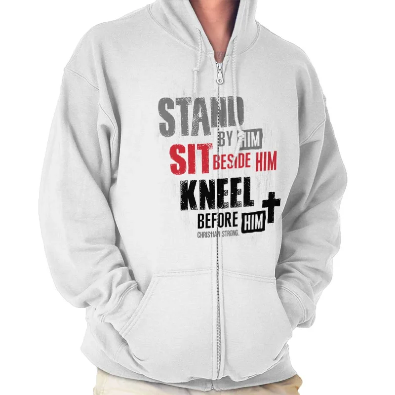 Trends Stand Sit Kneel Zip Hoodie