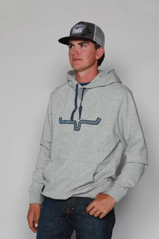 Fashionable Items Kimes Ranch Mens TTL Hoodie Grey Heather 100% Cotton L/S