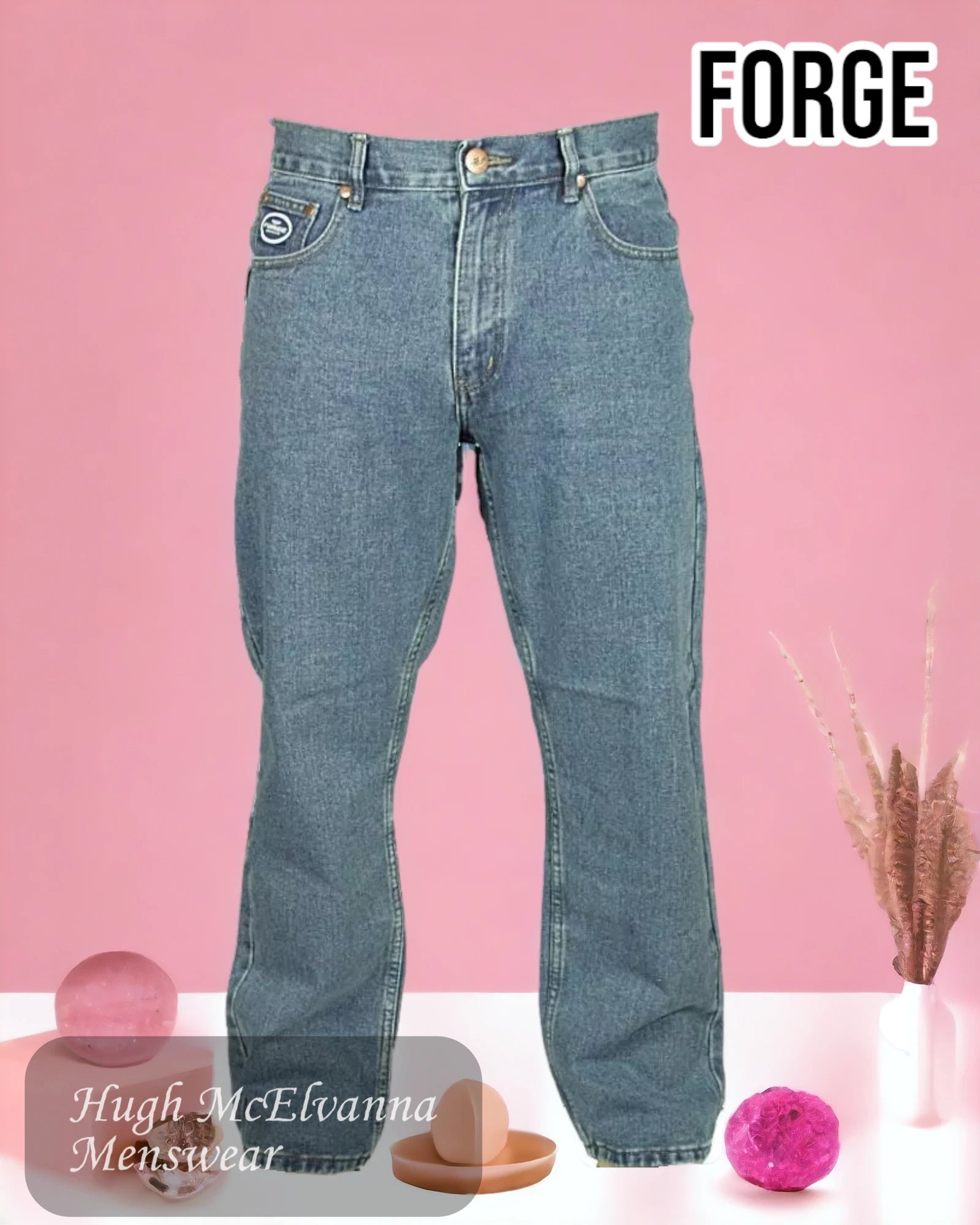 Elegant And Simple Forge F101 Blue Denim Jean