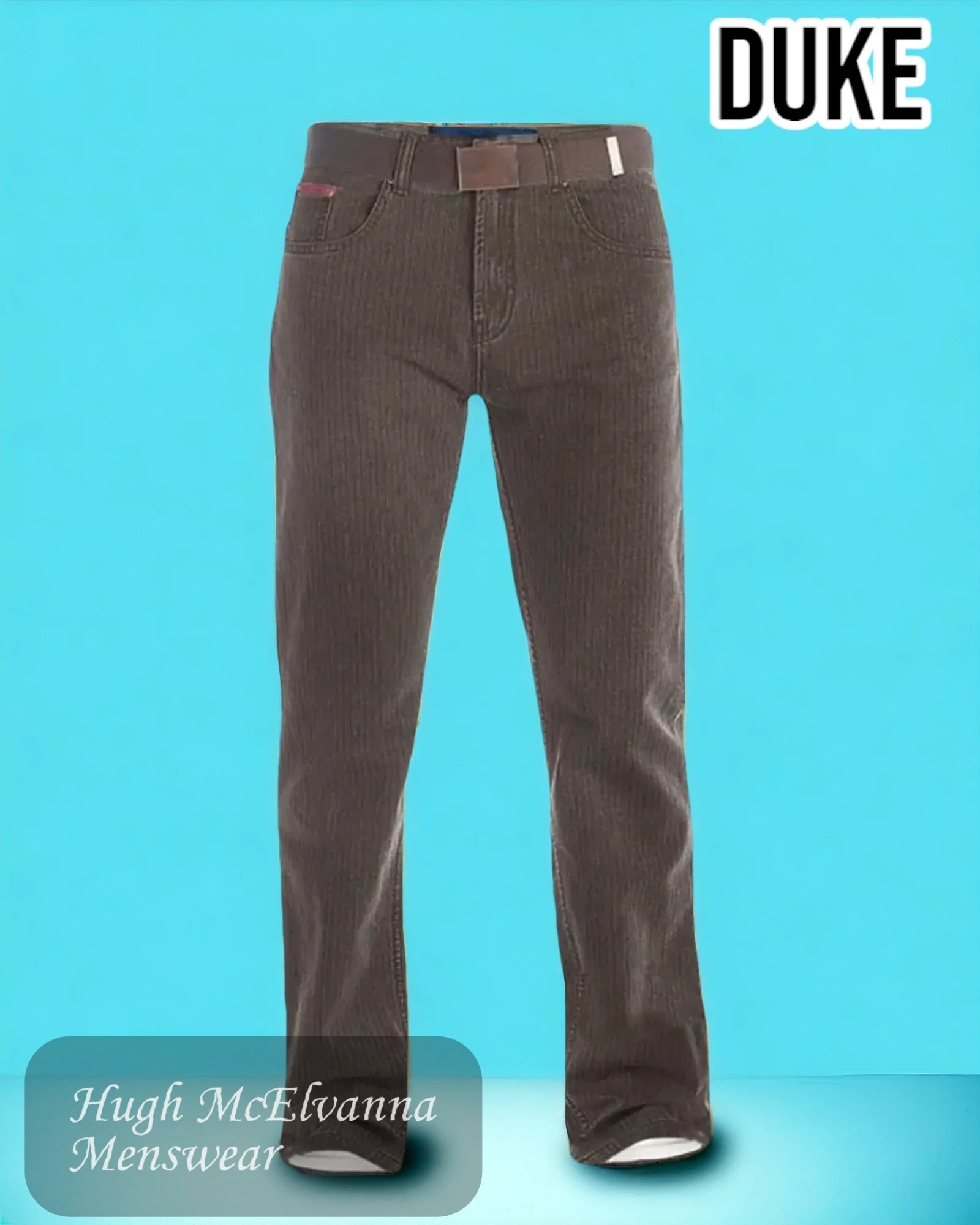 Slim Fit Duke CANARY Bedford Cord King Size Jean