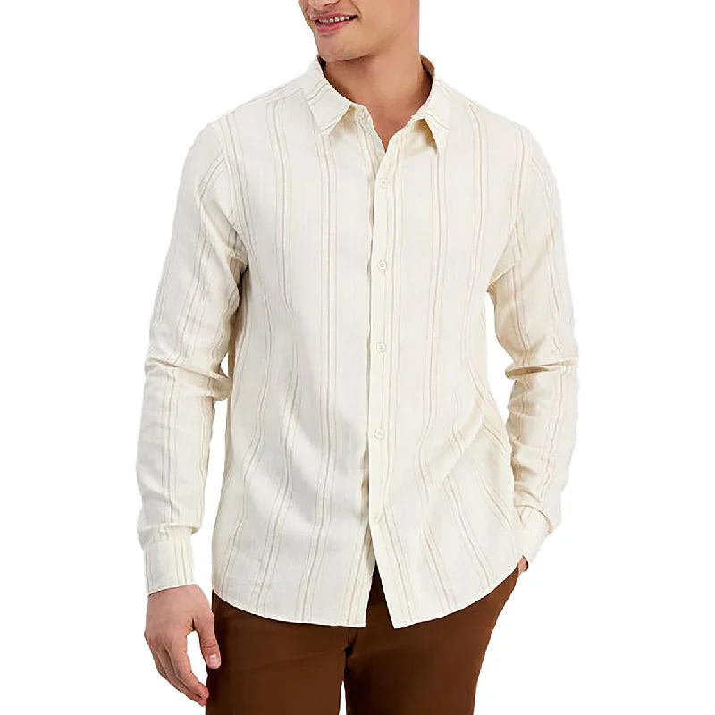 And Now This Mens Button Down Long Sleeve Button-Down Shirt