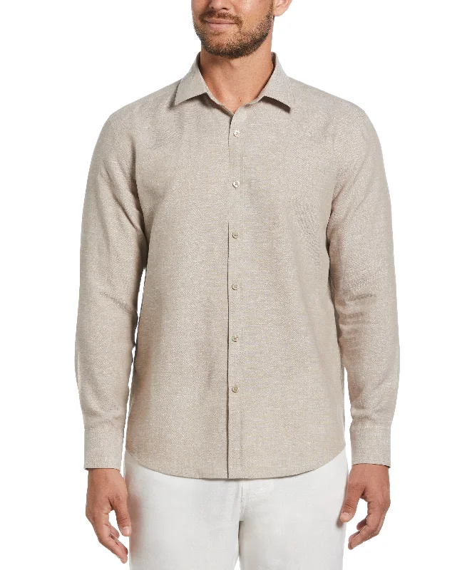 Travelselect™ Linen-Blend Long Sleeve Shirt