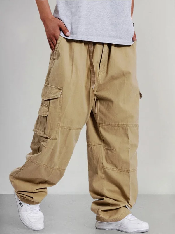 Loose 100% Cotton Cargo Pants