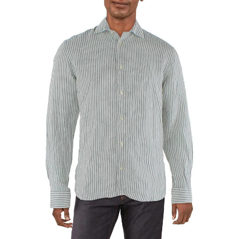 Matíníque Mens Linen Classic Fit Button-Down Shirt