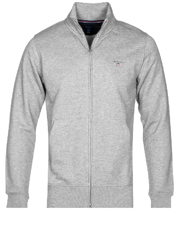 Original Full-Zip Cardigan Grey Melange