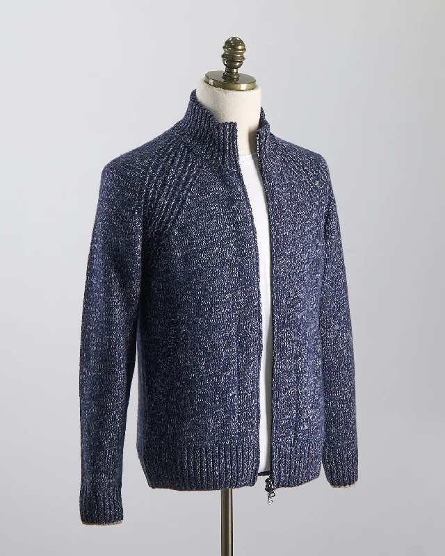 Riviera Wool&Cashmere Full Zip Sweater