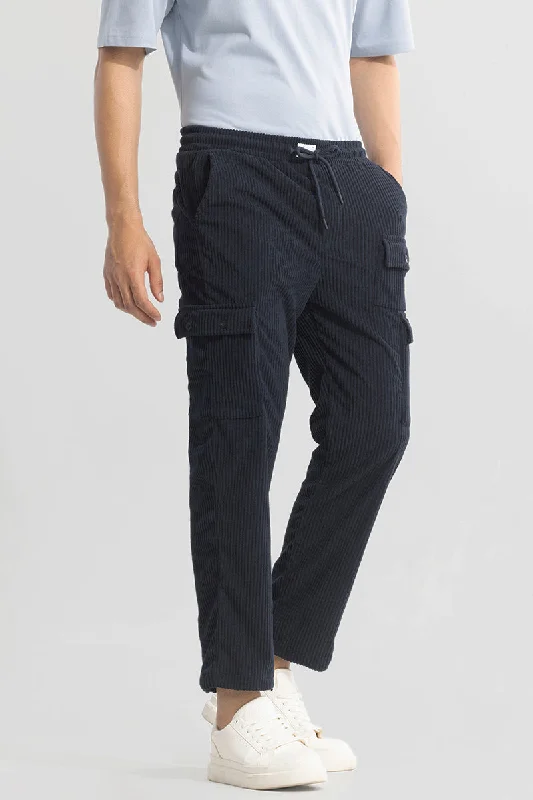 Urban Cord Navy Corduroy Cargo Pant