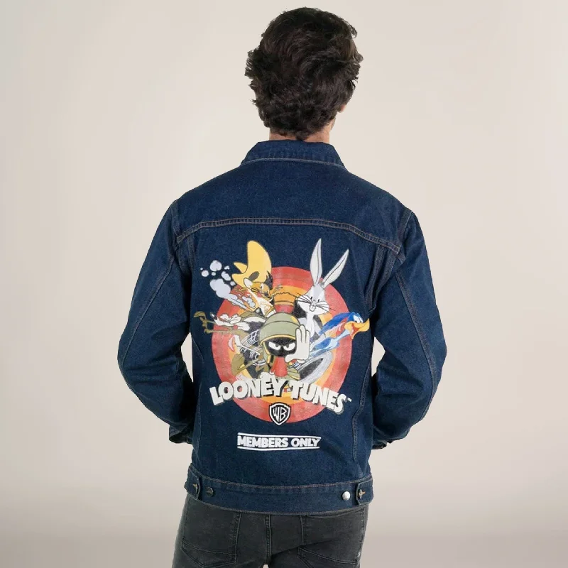 Men's Looney Tunes Denim Trucker Jacket