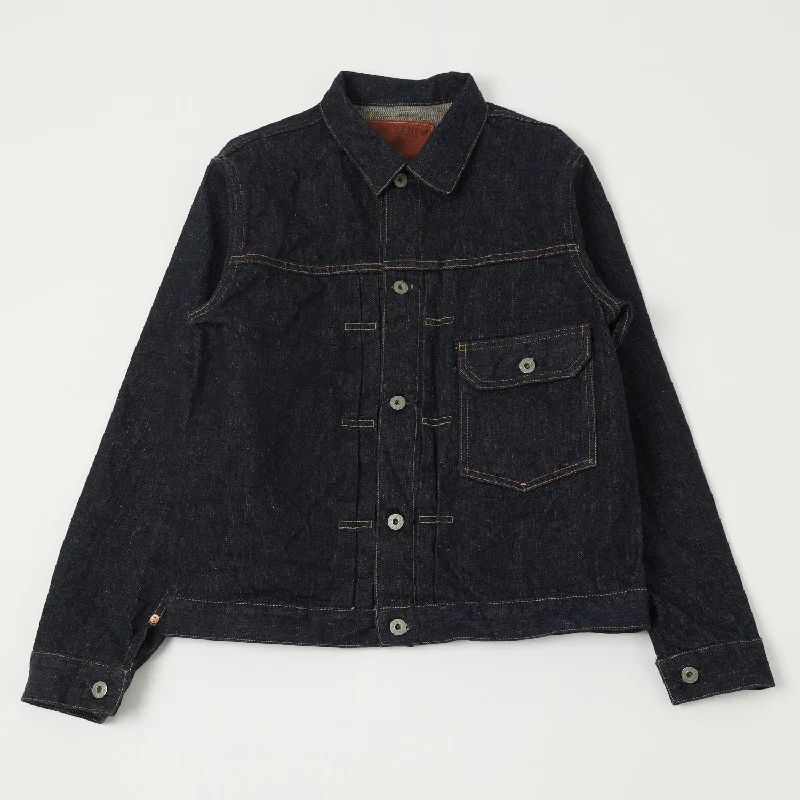 ONI 01507-NI 16.5oz Natural Indigo Type-I Denim Jacket - One Wash