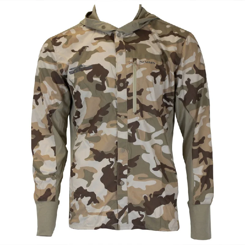 Breathable Design Skeeter Simms Intruder Fishing Hoody - Woodland Camo