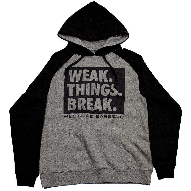 Practical Style WSBB Mens Weak Things Break Hooded Sweatshirt