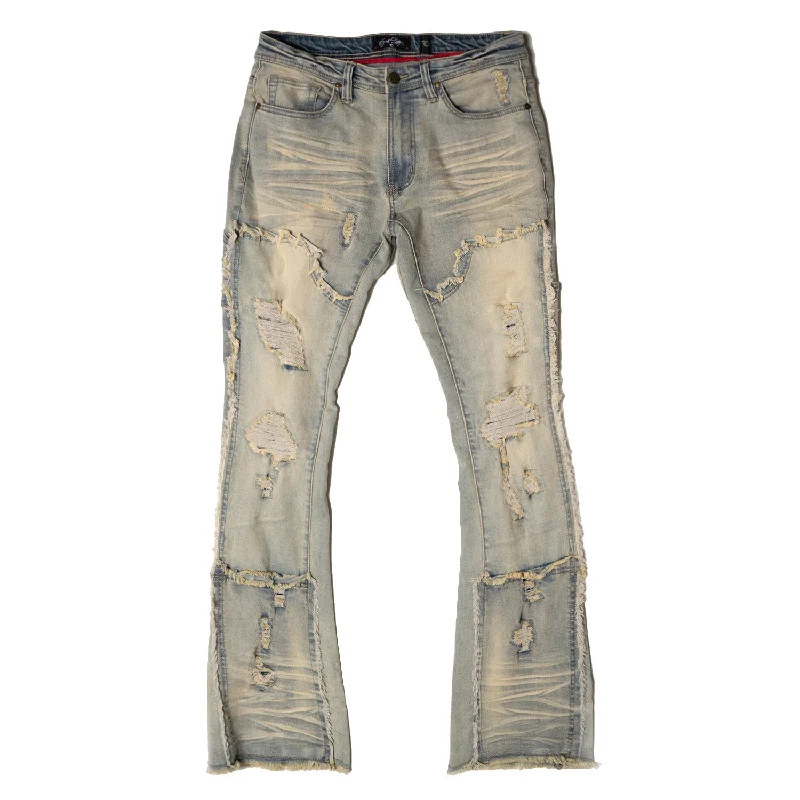 Playful Style F1781 Gambol Stack Jeans - Dirt