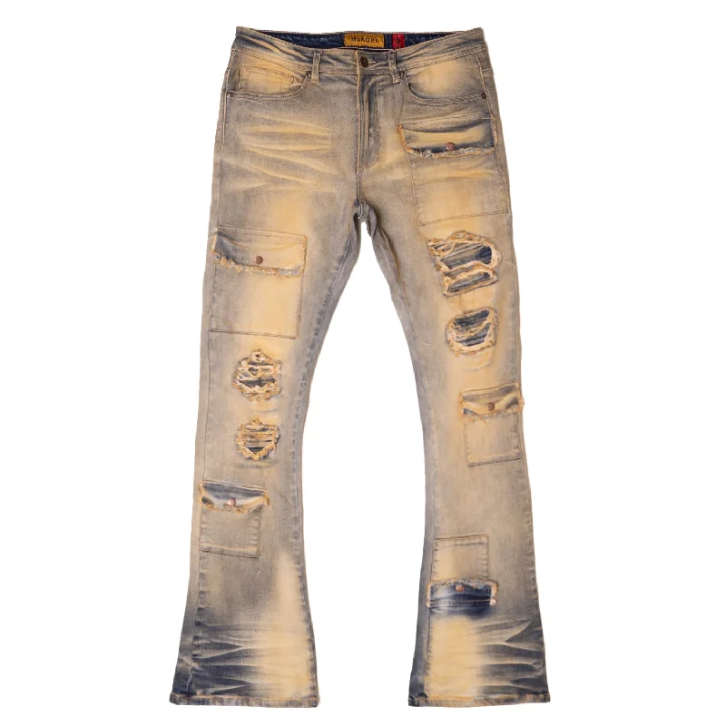 Noble Temperament M1968 Cesare Stacked Jeans - Dirt