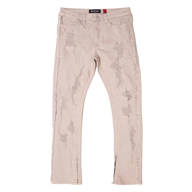 Nightclub Style M1973 Danielli 34" Semi Stacked Jeans - Gray