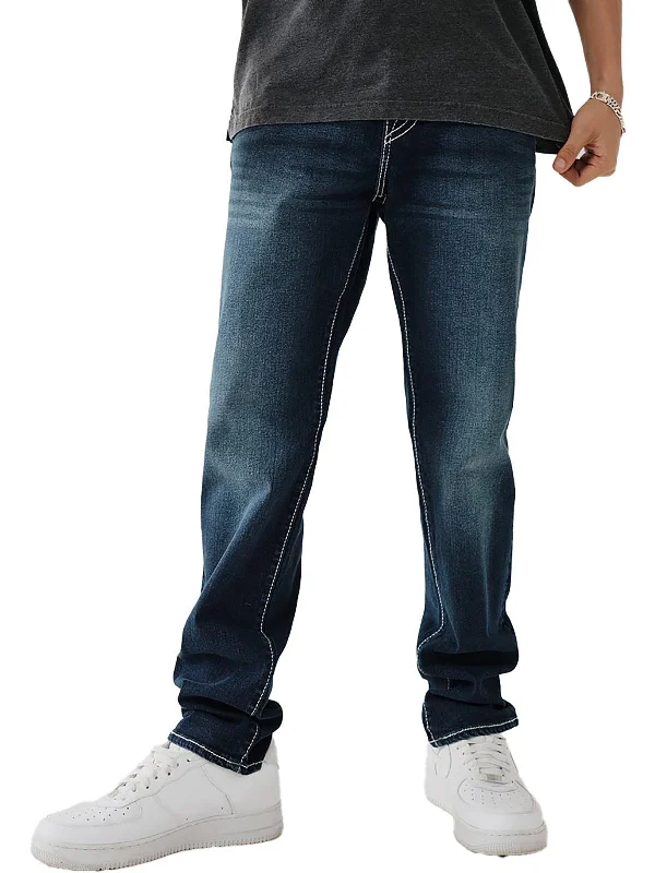 Dessert Matching Rocco Mens Relaxed Dark Wash Skinny Jeans