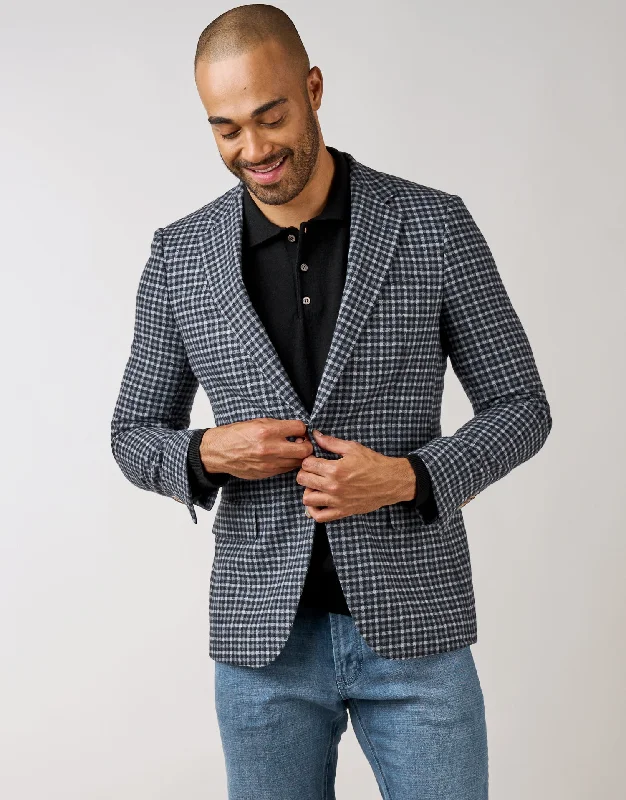 Hawker Blue Guncheck Blazer