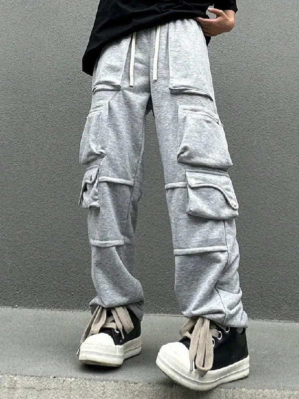 Personalized Series Trendy Six Pocket Grey Cargo